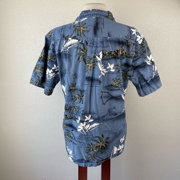 Palmwave Hawaiian Short Sleeve Button Down Shirt Size M - Picture 5 of 7